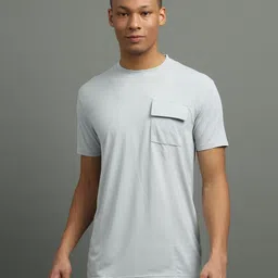 FROSEN FOX Men Self Design Round Neck T-shirt-picture-3