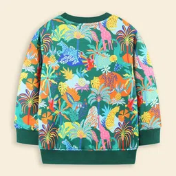 INCLUD Boys Floral Printed Round Neck Long Sleeve Pullover Sweatshirt image 2
