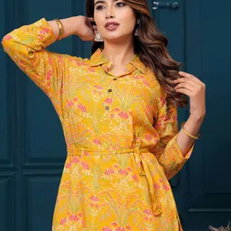 Indo Era Printed Tunic With Trousers Co-Ords-image-88