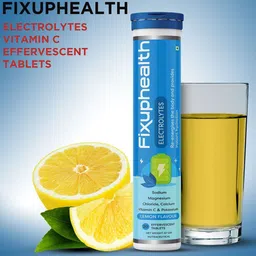 Fixuphealth Electrolytes Vit C Effervescent Tablets- 20 Tablets image 5