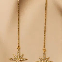 ishtaara Gold Plated Stainless Steel Korean Earrings For Women And Girls image 2