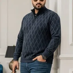 AUSTIVO Men Argyle Pullover-picture-32