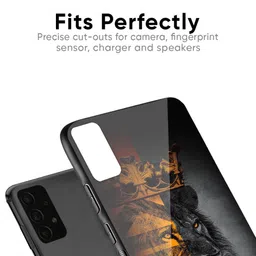 QRIOH King Of Forest Printed Sleek & Lightweight Silicone Samsung Galaxy M55 5G Back Case image 3