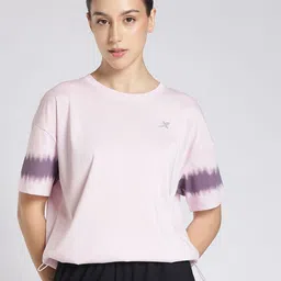Xtep Tie And Dye Dyed Drop-Shoulder Sleeves Motion Dry Cotton Sports T-shirt-picture-43