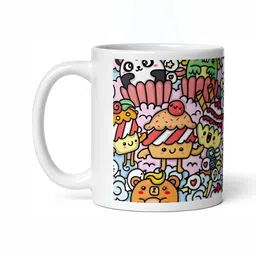 Mr UVD White Graphic Printed Ceramic Glossy Mug 350 ml-picture-20