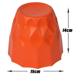 Kuber Industries 2-Pcs Orange Planters image 5