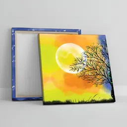 RANDOM Yellow & White 2 Piece Floral and Botanical Canvas Wall Paintings image 4