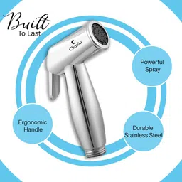 flipkart smartbuy FKSBHF2308 Parrot ABS Health Faucet with SS-304 Grade 1 Meter Shower Tube and Wall Hook Health Faucet image 5