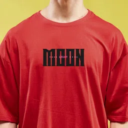 SMARTEES Oversized Typography Printed Drop-Shoulder Sleeves Cotton T-Shirt image 4