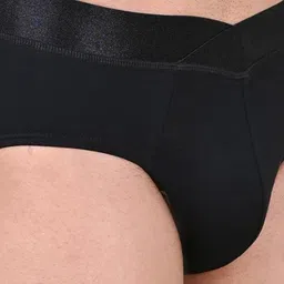 COLORS by Rupa Frontline Pack Of 3 Mid Rise Outer Elastic Briefs image 4