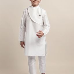 DEVOILER Boys Mandarin Collar Straight Kurta-picture-18