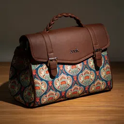 ZOUK Women Ethnic Motifs Printed Satchel Bag-image-13
