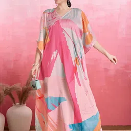 LABEL AARNA Glossy Glow Soft Satin Kaftan-image-58