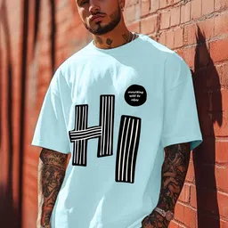 AUSK Typography Printed Oversized Cotton T-shirt-picture-23