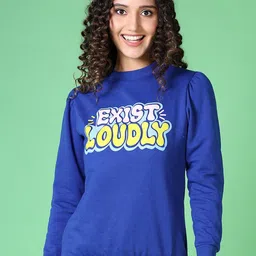 V-Mart Women Typography Printed Pullover Sweatshirt-image-62
