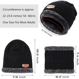 FLEXCYCAP Men Woollen Self Design Beanie image 2