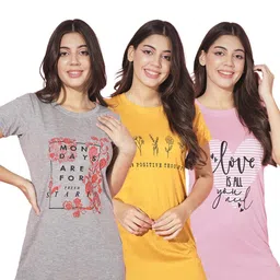 TRENDY WORLD Women Cotton Tshirts-image-46