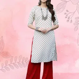 Ethnic basket Women Pack Of 2 Multicoloured Crepe Kurtas image 5