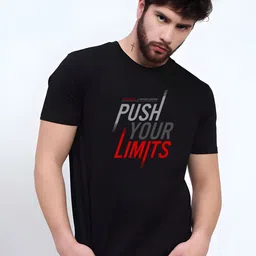 KaamBhari Typographic Printed Round Neck Pure Cotton T-shirt-picture-28