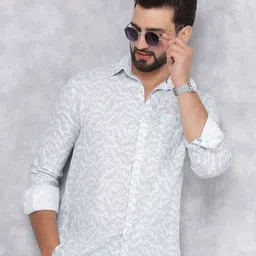 Crimsoune Club Men Classic Slim Fit Opaque Printed Casual Shirt-image-88