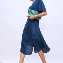 Styli Flutter Sleeve Midi Dress image 3