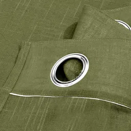 Aura Green Linen Window Curtain image 2