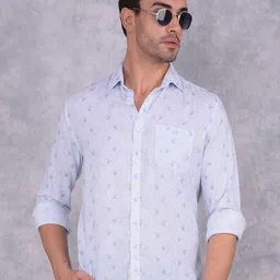 Crimsoune Club Men Smart Spread Collar Checked Cotton Slim Fit Casual Shirt image 1