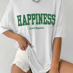 SZN Typography Printed Round Neck Oversized Cotton Casual T-shirt-image-64