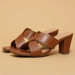 ERIDANI Embellished Party Block Sandals-picture-40