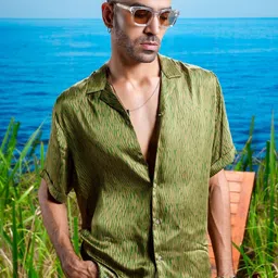 ASUKA Men Opaque Printed Casual Shirt-picture-16