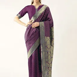Maroosh Woven Design Zari Saree-picture-31
