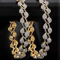 Lybashine American Diamond Brass Bangle-picture-37
