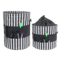 prettykrafts Black & White 2 Pieces Multi-Utility Organisers image 1