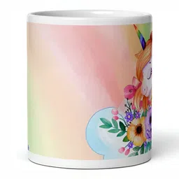 Mr UVD White & Green Graphic Printed Ceramic Glossy Mug 350 ml image 4