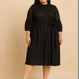 DressBerry Puff Sleeve A-Line Dress image 5