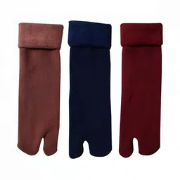 Akeeta Women Pack Of 3 Solid Wool Blend Ankle Length Socks-picture-11