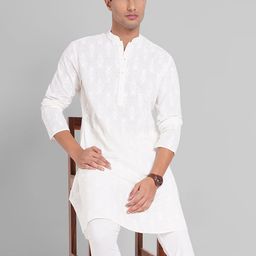 indus route by Pantaloons Abstract Printed Mandarin Collar Cotton Kurta-picture-30