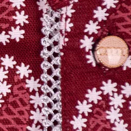 BAESD Infant Paisley Printed Mandarin Collar Kurta With Dhoti Pants image 4