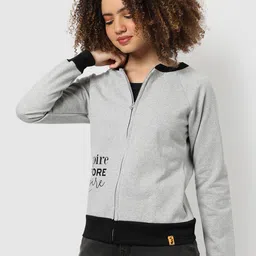 Campus Sutra Women Typography Printed Cotton Sweatshirt-image-93