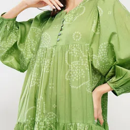 Pink Fort Ethnic Motifs Print Fit & Flare Maxi Dress image 4