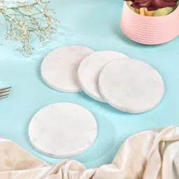 sharadshoppe Round Reversible Marble Coaster Set image 2