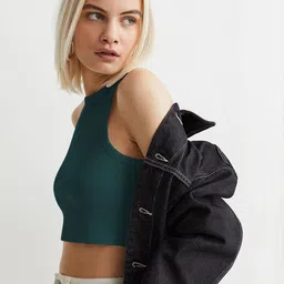 CILIMILI Pack Of 2 Ribbed Tank Crop Top image 3