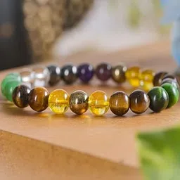 Vanira Unisex Artificial Beaded Elasticated Bracelet-image-43