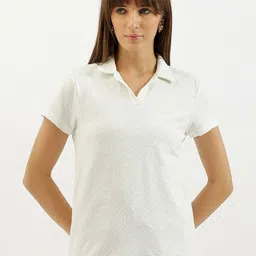 United Colors of Benetton Women Polo Collar Slim Fit T-shirt-picture-27