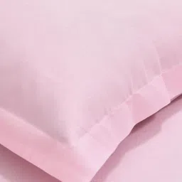 Salona Bichona Pink 300 TC King Bedsheet with 2 Pillow Covers image 2