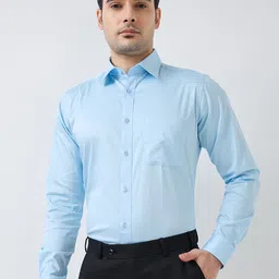 Raymond Slim Fit Opaque Cotton Formal Shirt-picture-30