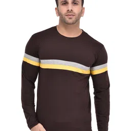 BI FASHION Men Colourblocked Applique T-shirt-picture-12