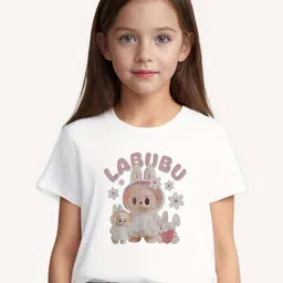 KPOP Girls Graphic Printed Round Neck T-shirt-picture-37