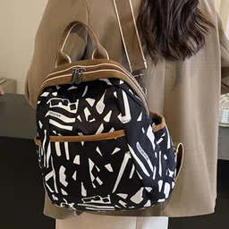 LULU & SKY Women Graphic Printed Zip Backpack image 3