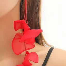 StyleCast x Revolte Floral Drop Earrings image 2